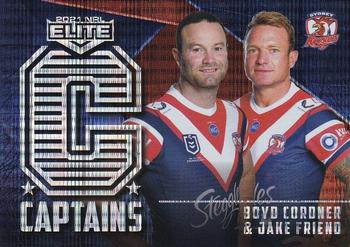 2021 NRL Elite - Captains #C14 Boyd Cordner / Jake Friend Front